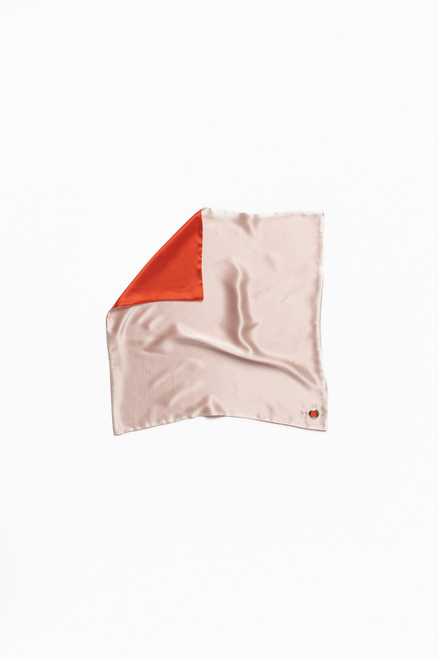 The Orange Double-Sided Silk Scarf